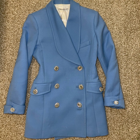 ❌❌ ALESSANDRA RICH WOOL DOUBLE BREASTED BLAZER - Picture 6 of 11